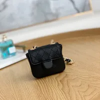 Designer Bags 9cm Chain Flap Quilted Bag Women Calfskin Caviar Leather Shoulder Bags Crossbody Handbags Purses Tote Lady Clutch Card Holder C Family-2080 Have a box