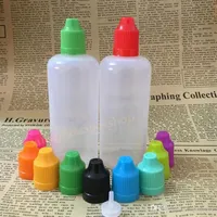 Venda de 100 ml de plástico e garrafa líquida com tampa de tampa à prova de criança, garrafas giratórias vazias para o garrafa de gotas de gotas de escoamento e-líquido e-cig256p