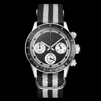 Vintage D Uhr Perpetual Paul Newman VK63 Bewegung Quarz Stoppwatch Männliche Uhr Edelstahl Männer Uhren 37 -mm