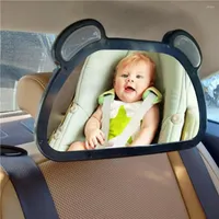 الملحقات الداخلية للسيارة السلامة المقعد الخلفي للطفل مرآة محدب خلفي قابل للتعديل مع LED LID LID