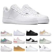 2023 Men Women 1 Low Platform Casual Shoes Sneakers fashion Spruce Aura Pale Mens Outdoors Ivory Triple White Black womens outdoor pink sports trainers 36-45