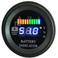 Ronde LED digitale batterijmeter ontlading indicator uur meter toestand van lading vorkheftruck EV 12V 24V 36V 48V 60V tot 100V284V