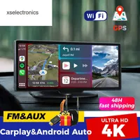 Update 4K WiFi GPS 10.26-inch car video recorder RTRovisor camera CarPlay and Android automatic wireless assisted wired navigation Bluetooth DVR Car DVR