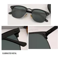 2021 최고 품질의 브랜드 클럽 New Master Sunglasses 남자 디자이너 미러 안경 여성 Oculos de Sol Eyewear Accessories 51mm UV400 G239H