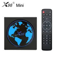 X98 Mini Android 11 TV Box Smart TVBox 4GB RAM 64GB 32GB AMLOGIC S905W2 2,4G/5G WIFI 4K 60FPS Установите верхнюю коробку