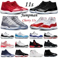 Jumpmans 11 Retro Low Basketball Shoes Men Women 11s Cherry Cool Grey Midnight Navy Jubilee 25-årsjubileum Concord Bred 72-10 Herr Trainers 3 4 3S 4S Sports Sneakers