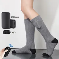Sports Socks Heated Remote Control Electric Heating Rechargeable Battery Winter Thermal Men Women Outdoor Skiing Hiking