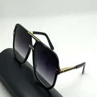 نظارة شمسية خمر 6025 Black Gold Gold Gray Bradient Sunnies Men Fashion Sun Glasses Eyewear Accessories Shades UV400 Protection with 270W