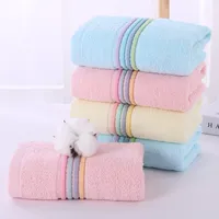 Tide czyste bawełniane ręczniki modne zagęszczone ręczniki do mycia twarzy 100G Długie zszywek bawełniany ręcznik do kąpieli bawełniany miękkie ręczniki
