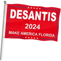 3x5ft Präsidentschaftswahlen Desantis Flagge Trump 2024 Garten Bannerdekorationen Polyester Flaggen Großhandel