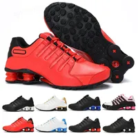 2022 Shoxs 배달 809 런닝 슈즈 남성 여성 신발 화이트 블랙 레드 핑크 그린 그린 802 스포츠 디자이너 운동화 36-46 Z39