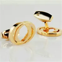 Designer de luxo Cuff Link Jewelry Men Letters Classic Cuff Links Acessórios de camisa Presentes de casamento Cufflinks J52