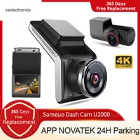 Update Sameuo Dash cam Front and Rear UHD2160P Video Recorder 24H Parking Auto WiFi 2 cam Night Vision Car Dvr Camera Dashcam Car DVR