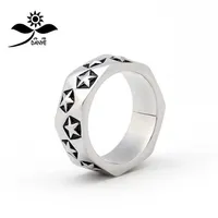 الفاخرة CH العلامة التجارية Ring Heart Cross Men's Titanium Steel Star Star Star Chromes Rings Rings Men Women Fashion Finger Finger Jewelry Gifts O1er