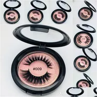 Faux de cils Boîte rose 3D Vison de vison Extensions de cils épais cils naturels maquillage des yeux maquaigem Drop livraison Health Beauty Eyes Dhtjm