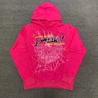 Spindelrosa sp5der hoodies unga tröjor streetwear thug 555555 ängel hoody män kvinnor 11 web pullover snabb väg 4 y2sb