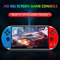 Portable Game Players X7 X12 Plus Handheld Game Console 4.3 5.1 7.1 Inch HD Screen Portable Audio Video Player Classic Play Built-in10000 Free Games 230228