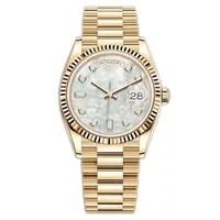 남성 자동 운동 시계 41mm 캘린더/데이트 다이아몬드 여성 시계 빛의 방수 손목 시계 고급 손목 시계