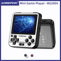 Portable Game Players ANBERNIC RG280V Retro Games 16G 64G-5000 Games 2.8Inch IPS Screen Retro Portable Mini Handheld Game Console Children's Gift 280V 230228