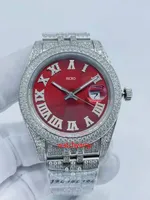 Luxury designer men&#039;s watch Full Drill Roman Double Calendar Series 41mm size automatic mechanical movement waterproof watch Sports Casual