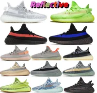 sneakers Running shoes bright blue zebra men women running beluga reflective fluorescent high-top trend board shoes stone coal cinder carbon single glossy gray