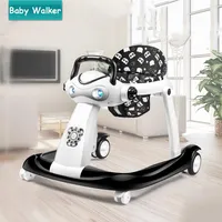 Lovely Panda Baby Walker for 6-24 Moths Multifunctional Baby Car With Wheel & Music Box Foldable Adjustable Baby Cart2091
