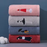 Towel cotton thickened Class A absorbent soft embroidery face wash household 35*75CM towel cotton wholesale
