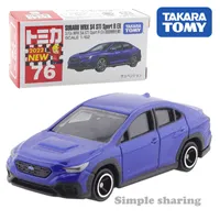 Diecast Model Cars Takara Tomy Tomica No.76 Subaru WRX S4 STI Sport R EX (First Special Specification) 1/62 Toys Motor Vehicle Diecast Metal ModelJ230228J230228