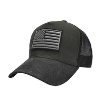 Ball Caps American Flag Trucker Hat Hip Hop Snapback Hat Baseball cap voor mannen vrouwen ademende gaas side verstelbare casual mannen golf hoed l230228