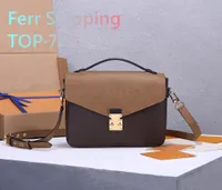 Designer Luxury Womens Bag Leather Messenger Bag Top High Quality Single Shoulder Bag Ladys Bag Casual Fashion Handbag Clamshell Clutch Pochette Metis M40780