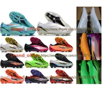 حقيبة هدايا جودة كرة قدم كرة قدم X Speedportal FG Laceless Football Shoes Mens في الهواء الطلق من الجلد الناعم المريح electroplat