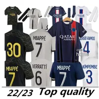 Xxxl 4xl 22 23 camisetas de fútbol 30 10 Mbappe 7 Hakimi Sergio Ramos Wijnaldum MAILLOTS Camisa de fútbol 2024 2023 Men Kits Kit Sets Uniform Enfants Maillot de Foot