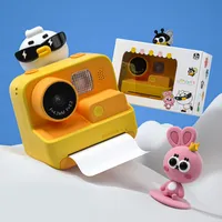 디지털 카메라 어린이 인스턴트 카메라 HD 1080p 비디오 P O 인쇄 듀얼 렌즈 SLR P OROGRACH 장난감 생일 선물 종이 230227