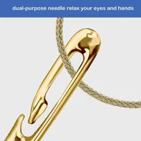 Self Threading Gold Sewing Needles Stainless Steel Quick Automatic