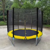 Large Trampoline 59.06inch Round Kids Enclosure Net Pad Rebounder
