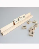 100 Letter Wooden Box For Crafts And Scrabble Wooden Tiles Price Black  Letters And Numbers From Topwholesalerno1, $7.89