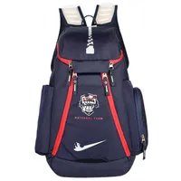 Air Cushion UNISEX Hoops Elite Pro Sports Backpack USA Basketball Team Caspack Bags Bag da viaggio per allenamento impermeabile di grande capacit￠207E
