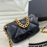 Shoulder Bags Classic Mini Flap Bags Colorful Multicolor Laser High Quality Genuine Leather Handbags Gold Silver Metal Chain Crossbody Bag