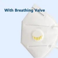 DHL Free Ship Face Masks With Breathing Valve Disposable Fabric Dustproof Windproof Respirator Anti-Fog Dust-proof Outdoor Mask