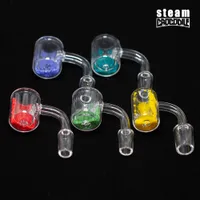 Smoking Accessories Wholesale 2mm Thick Opaque Bottom Gavel 14mm 18mm Top Quartz Bangers Nails For Glass Water Pipes