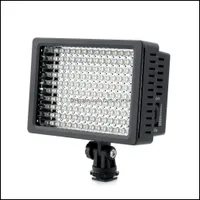 Éclairage continu Lightdow LD-160 haute puissance 160pcs LED VIDEO CAMERS CAMERSORD DV PO Lampe avec trois filtres pour CA Fansummer DHM3W