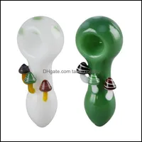 Smoking Pipes New Style Cool Pyrex Thick Glass Colorf Handmade Dry Herb Tobacco Smoking Bong Handpipe Oil Rigs Innovative Design Mush Dhl79