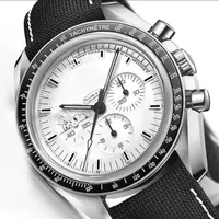 M￤nner Herren Luxus Uhr Keramik L￼nette Chronograph VK Quarz Bewegung Master Stoff James Bond 007 Uhr MONTRE DE LUXE Space Wristw214b