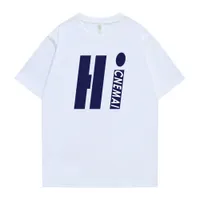 T Shirt for Men Plain Hi Letter Funny Spring Y2K Cloths Plus Size Tops Tees Tees Women Custom Logo Merchandise Tee عالية الجودة