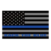 Back The Blue American Police Flag 3x5 стран Custom 3x5 Polyester Digital Print Home Outdoor Decoration303p