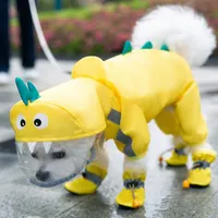 Pet Cat Dog Apparel Raincoat Cabinage Réflectif Puppy Petit chiens Mabillage de pluie Veste imperméable Veste en mailles respirantes Vêtements pour chiens 20220901 E3