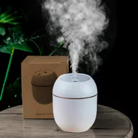 Humidifiers Portable Humidifier 250Ml Essential Oil Diffuser 2 Modes USB Auto Off With LED Light For Home Car Mist Maker Face Steamer