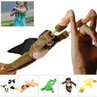 2022 Favor Yumuşak Sevimli Çocuklar Uçan Maymun Slingshot Uçan Peluş Tavuk Ördek Çığlık Yenilik Eğlenceli Oyuncaklar B0901