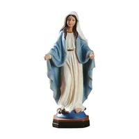Estátua artesanato 20 cm de altura resina católica Religioso Nossa Senhora da Grace Virgen Mary Milagrosa Estátuas de escultura Feliz Craft Suppl330g