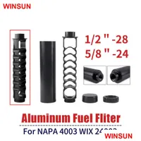 Fuel Filter Winsun Fuel Filter 6 Inch Or 10 1/2-28 5/8-24 Aluminum Car Soent Trap For Napa 4003 Wix 24003 Rs-Ofi022 D Dhcarfuelfilter Dh5S1